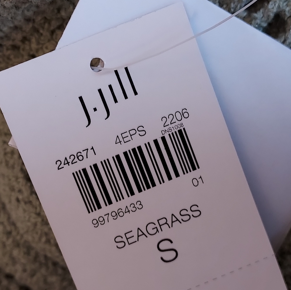 J. Jill Seagrass Green Cardigan Hoodie Sweater Size Small NEW NWT - Picture 10 of 13